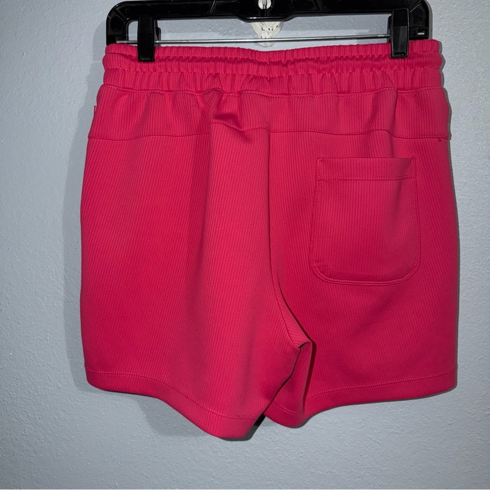 Mondetta Women's Soft Ribbed Active Shorts, Raspberry , Size Small - Picture 3 of 6